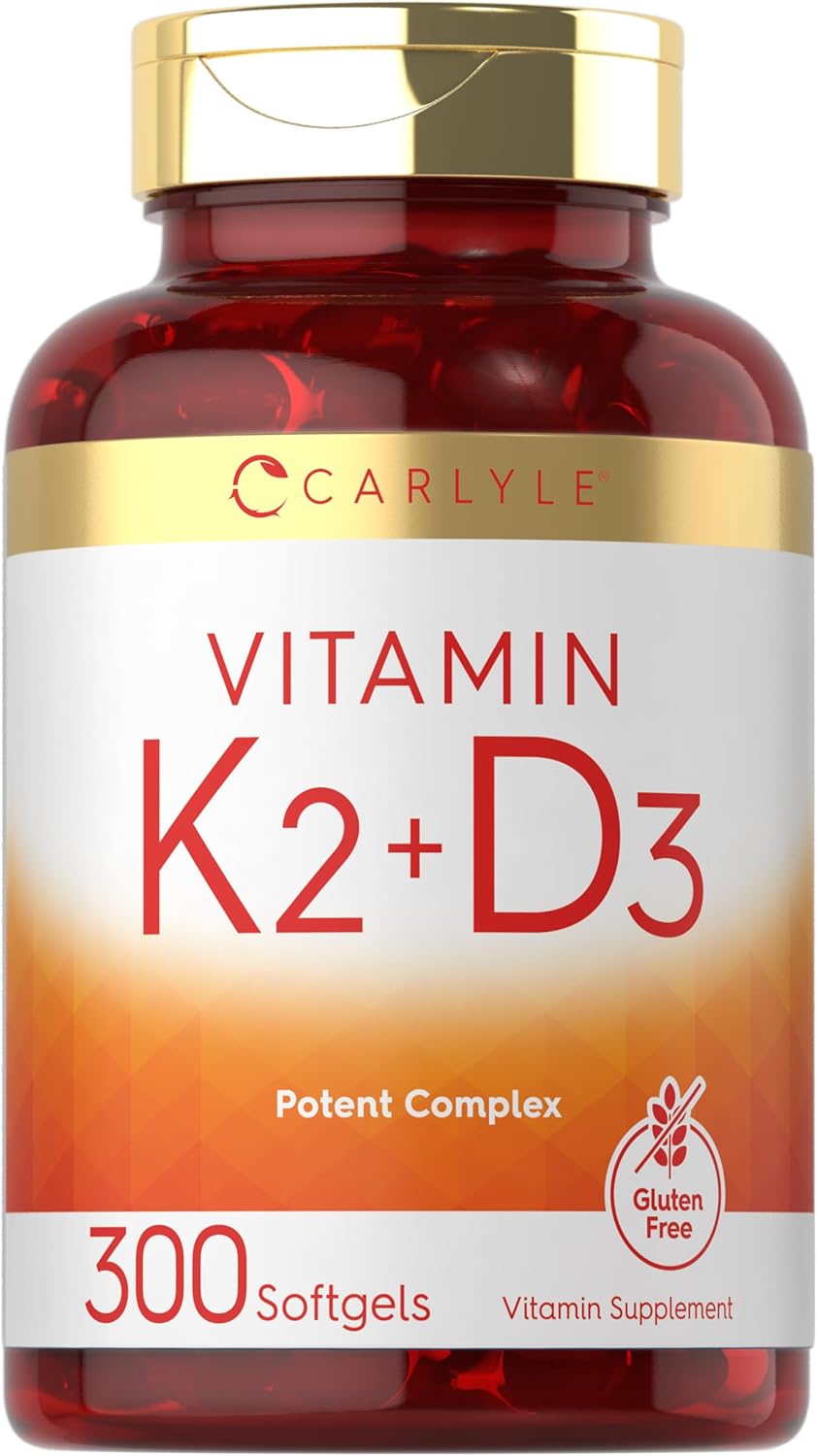 Vitamina K-2 con D-3 300 cápsulas blandas