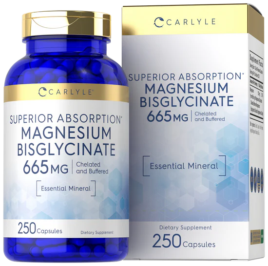 Bisglicinato de magnesio 665 mg 250 cápsulas