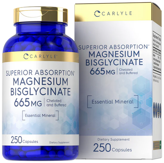 Bisglicinato de magnesio 665 mg 250 cápsulas